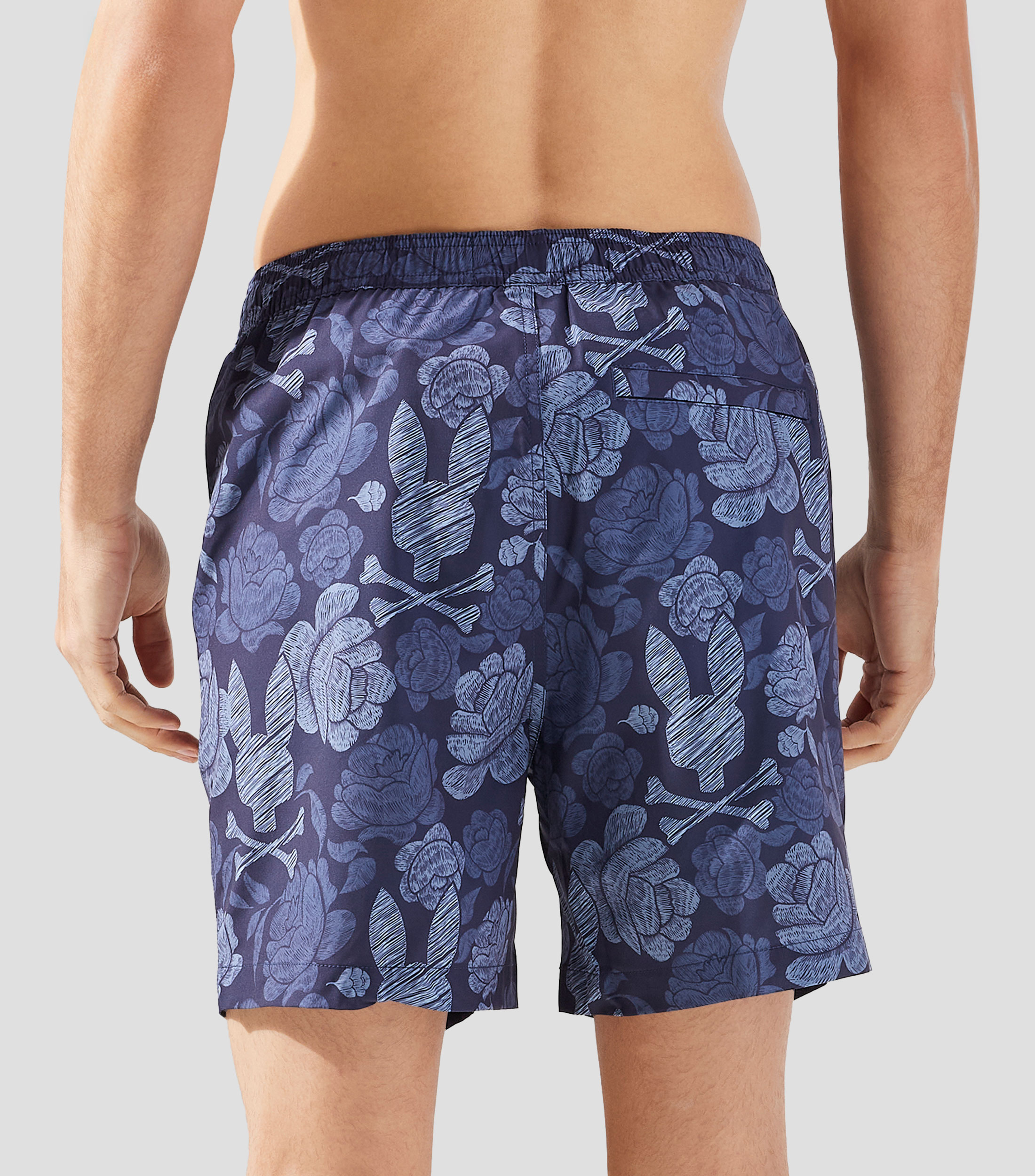Traje de baño largo estampado Hombre